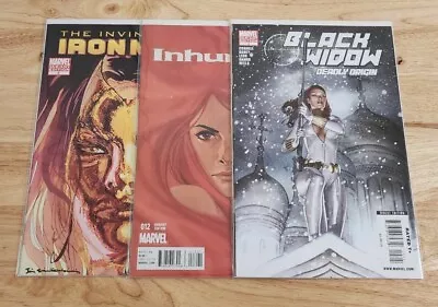 Buy Marvel Variants:  Black Widow Deadly Origin 2, Inhuman 12, Invincible Iron Man 8 • 19.73£