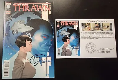 Buy Star Wars: Thrawn (2018) #3 SIGNED Timothy Zahn Notarized Witness Of Signature • 53.83£