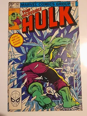 Buy Incredible Hulk #262 Aug 1981 VGC- 3.5 1st Appearance Of Glazier • 3.99£