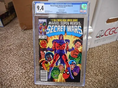 Buy Marvel Super Heroes Secret Wars 2 Cgc 9.4 CANADIAN Price Variant Magneto WP NM • 181.76£