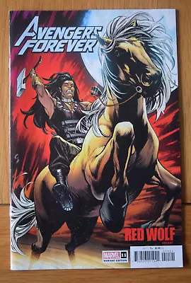 Buy Avengers Forever #11 (2023) 1st Print Geoff Shaw Red Wolf Variant Marvel Comics • 3.95£