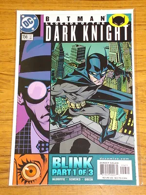 Buy Batman Legends Of The Dark Knight #156 Vol1 Dc Comics August 2002 • 2.99£