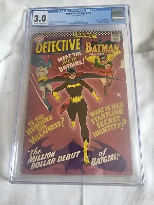 Buy Detective Comics #359 CGC 3.0 1st Appearance Barbara Gordon Batgirl Jan 1967 DC • 450£