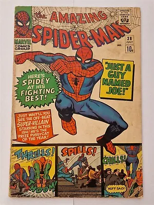 Buy Amazing Spider-man #38 Vg (4.0) July 1966 Last Ditko Issue Marvel Comics ** • 69.99£