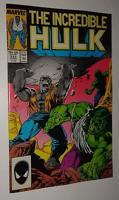Buy Hulk #332 Mcfarlane Art Gray Hulk Vs Green Hulk  9.0  1987 • 14.62£