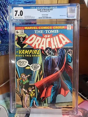 Buy Tomb Of Dracula #17 Cgc 7 1974 UK Price Variant Blade APPEARANCE • 79.06£