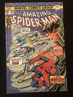 Buy Amazing Spider-man 143 7.5 8.0 Marvel 1975 1st Cyclone 1st Gwen Clone Glossy Pq • 31.62£