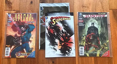 Buy DC Polybag Lot : Justice League 35 Pandemic Mask - Superman 50 - Batman Supe 16 • 11.98£