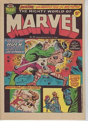 Buy MIGHTY WORLD OF MARVEL # 32 - 12 May 1973 High Grade- Hulk, Fantastic Four • 7.95£
