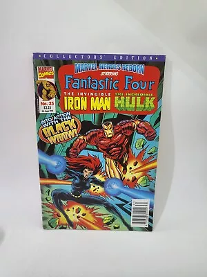 Buy Vintage Marvel Heroes Reborn Fantastic Four Iron Man Hulk No.25 Comic 1999 • 3.99£
