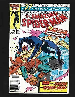 Buy Amazing Spider-Man #275 (News) VF- Giant Origin Spidey Hobgoblin Kingpin Rose MJ • 11.12£