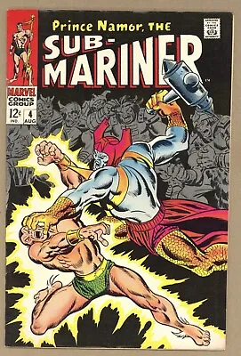 Buy Sub-Mariner #4 GVG John Buscema ATTUMA Cvr! Prince Namor 1968 Marvel Comics S532 • 9.53£