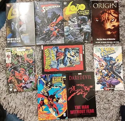 Buy Comic Books 13 Superman Lobo Spiderman Daredevil Azrael Xmen Wolverine Wendigo • 60£