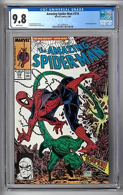 Buy Amazing Spider-Man #318 CGC 9.8 WHITE Marvel 1989 McFarlane Key Scorpion App • 110.39£