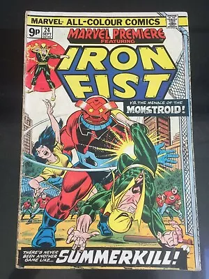 Buy Marvel Premiere #24. IRON FIST. Kane/Romita Cover.  Severin/Colletta-a 1975!    • 11£