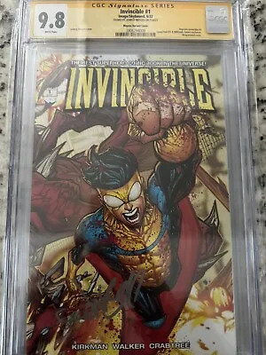 Buy INVINCIBLE #1 CGC SS 9.8 JONBOY MEYERS EXCLUSIVE VARIANT Trade Cover Wraparound • 198.61£