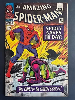 Buy Amazing Spider-Man #40 - Green Goblin Marvel 1966 Comics • 159.86£