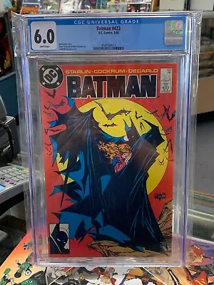 Buy 1st Print Batman #423 Dc 1988 Cgc 6.0 Todd Mcfarlane Cover / Jim Starlin • 160.63£