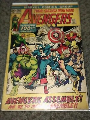 Buy Avengers 100 - Barry Smith - Bronze Age - Thor Hulk Iron Man - Fair 1.0 • 11.82£