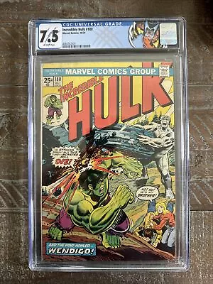 Buy Incredible Hulk #180 1st Appearance Of Wolverine Marvel Comics CGC 7.5 • 1,039.37£