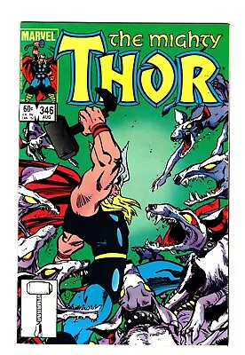 Buy Thor #346 - Thor Battles Malekith And His Evil Hounds! • 6.40£