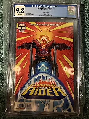 Buy Cosmic Ghost Rider #1 CGC 9.8 Second Printing Donny Cates Dylan Burnett Marvel • 80.34£