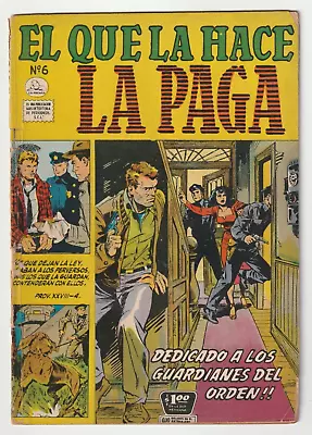 Buy Authentic  Police Cases #37 Rare Mexican Edition Matt Baker Cover La Prensa 1955 • 240.18£