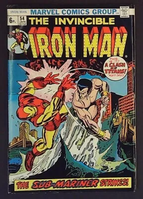 Buy IRON MAN #54 (1973) - 1st App Moondragon - VG Plus - Back Issue • 59.99£