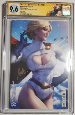 Buy POWER GIRL SPECIAL #1 CGC SS 9.6 NM+ Signed By Stanley  Artgerm  Lau • 79.43£
