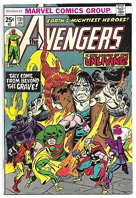 Buy The AVENGERS #131 MARVEL COMIC BOOK 1st Series Legion Of The Unliving CIRCA 1975 • 18.18£