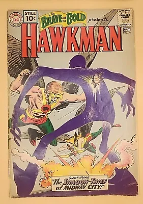 Buy Brave And The Bold 36 1961 3rd Silver Age Hawkman 1st Shadow Thief Kubert • 41.46£