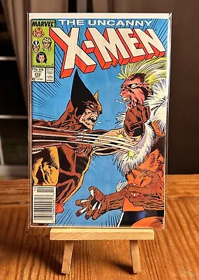 Buy Marvel Comics Uncanny X-Men 222 Wolverine & Sabretooth Cover 1987 Newsstand FN • 6.39£