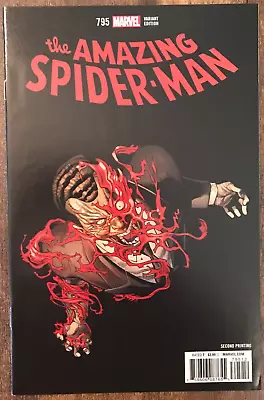 Buy Amazing Spider-Man #795 Slott Carnage 1st Red Goblin 2nd Print Variant NM/M 2018 • 7.90£