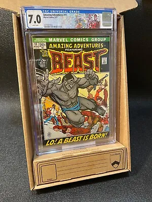 Buy Marvel Comics: Amazing Adventures #11, Beast (1972) CGC 7.0 (Key) • 157.66£
