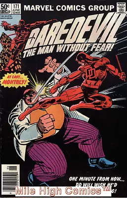Buy DAREDEVIL  (1964 Series)  (MAN WITHOUT FEAR) (MARVEL) #171 NEWSSTAND Near Mint • 64.04£