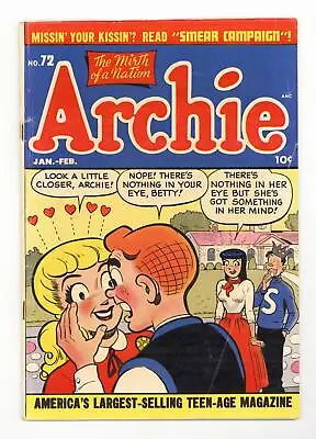 Buy Archie #72 GD/VG 3.0 1955 • 100.53£