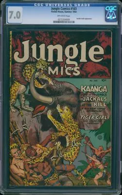 Buy Jungle Comics #163 (Fiction House, 1954) CGC 7.0 • 237.18£