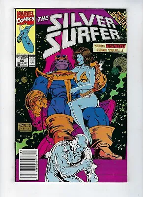 Buy SILVER SURFER Vol.3 # 56 (Infinity War Crossover, THANOS Cvr.  OCT 1991) VF • 3.95£