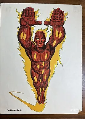 Buy THE HUMAN TORCH 1966 MMMS Super Heroes Club Personality Posters 12 X 16 • 76.26£