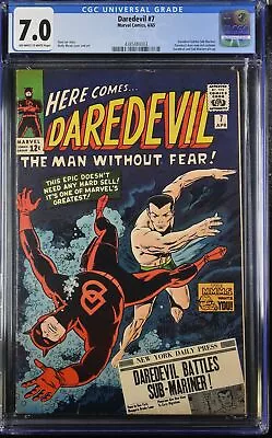 Buy Daredevil #7 CGC 7.0 Off-White To White Pages • 556.04£