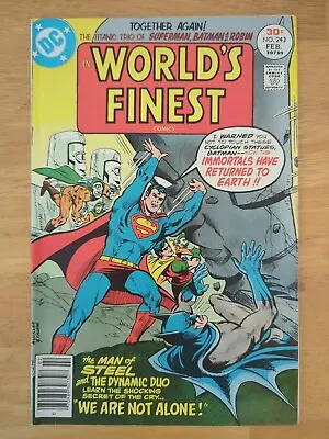 Buy WORLDS FINEST #243 - DC COMICS - Batman + Robin + Superman - Newsstand Variant • 2.37£