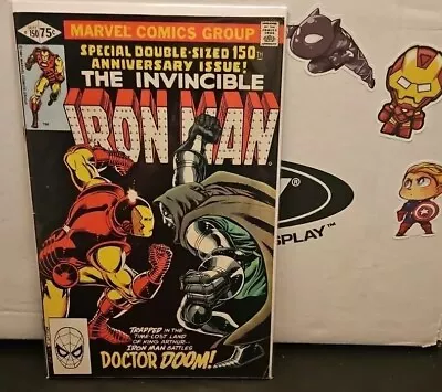 Buy Iron Man 150, 1981 (Iron Man VS. Doctor Doom Battle) Double Size, Nice Copy VF • 30.87£