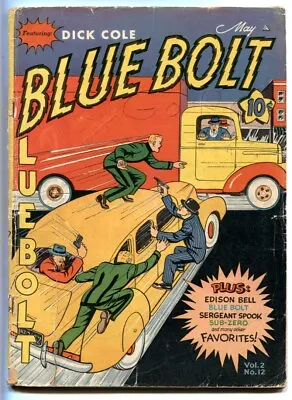 Buy Blue Bolt Vol. 2 #12  1942 - Novelty  -G/VG - Comic Book • 85.71£