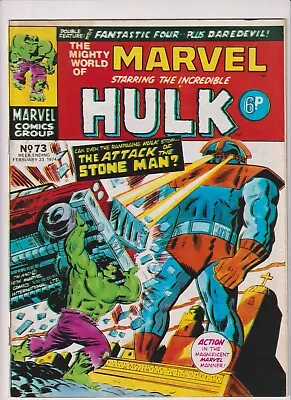 Buy Mighty World Of Marvel #73 Hulk Daredevil Fantastic Four Wally Wood Kirby Lee • 1.49£