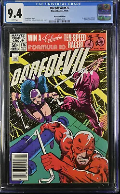 Buy Daredevil 176 CGC 9.4 White Pages 1st Appearance Of Stick Marvel 1981 Newsstand • 71.15£