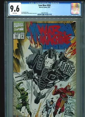 Buy Iron Man #283 CGC 9.6 (1992) Second 2nd Full War Machine White Pages • 118.25£
