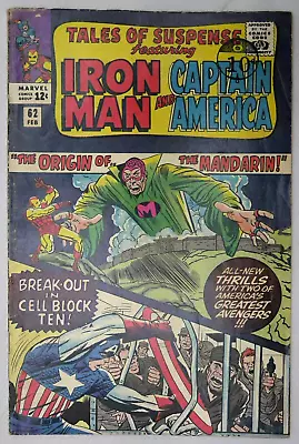 Buy Tales Of Suspense #62 Captain America Iron Man Marvel Comics (1965) • 29.95£