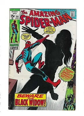 Buy Amazing Spider-Man # 86 Fine [Black Widow 1st New Costume] Cents Copy • 99.95£