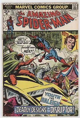 Buy Amazing Spider-Man 117 Marvel 1973 VG FN Stan Lee John Romita Spectacular 1 • 17.59£