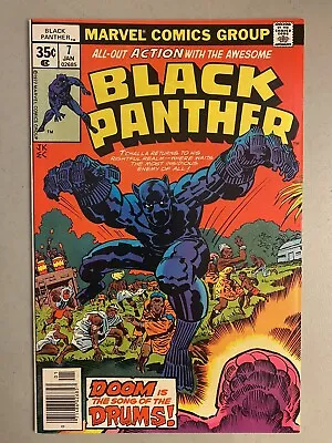 Buy Black Panther 7, VF 8.0, Bronze Marvel 1978, Jack Kirby, Newsstand! 1st Bashenga • 29.56£